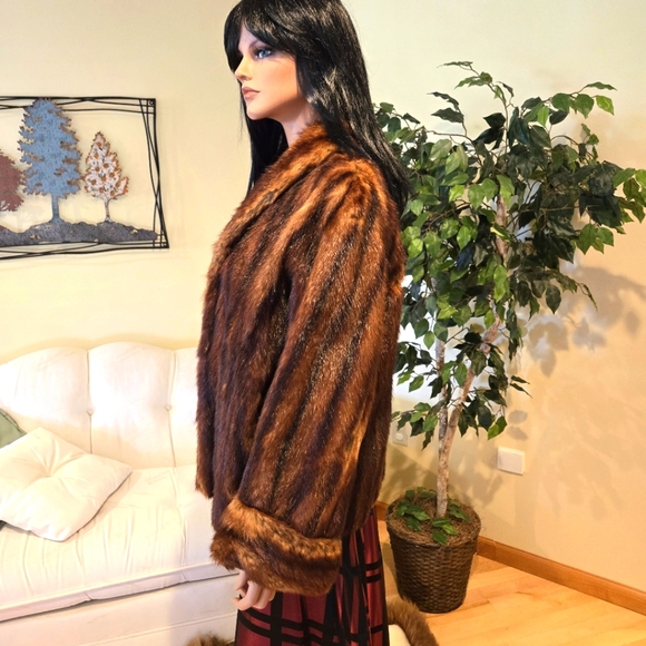 Vintage Mink Fur Jacket, Size 12 - Picture 2 of 16